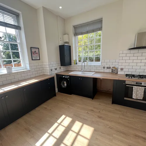 Kitchen Renovations: Example 2 photo of large kitchen remodelling done by Robertson Renovations in Devizes, Wiltshire.