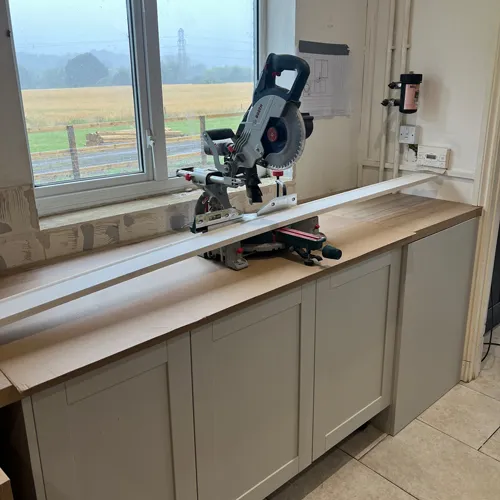 Kitchen Renovations: Example 1 photo of the carpentry work underway in one of kitchen renovations done by Robertson Renovations based in Devizes, Wiltshire.